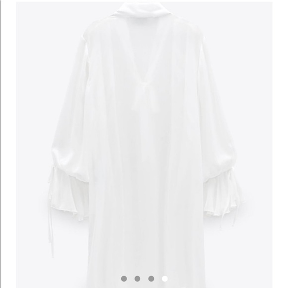 Tied ruffle blouse semi-sheer Zimmerman style - Picture 5 of 7